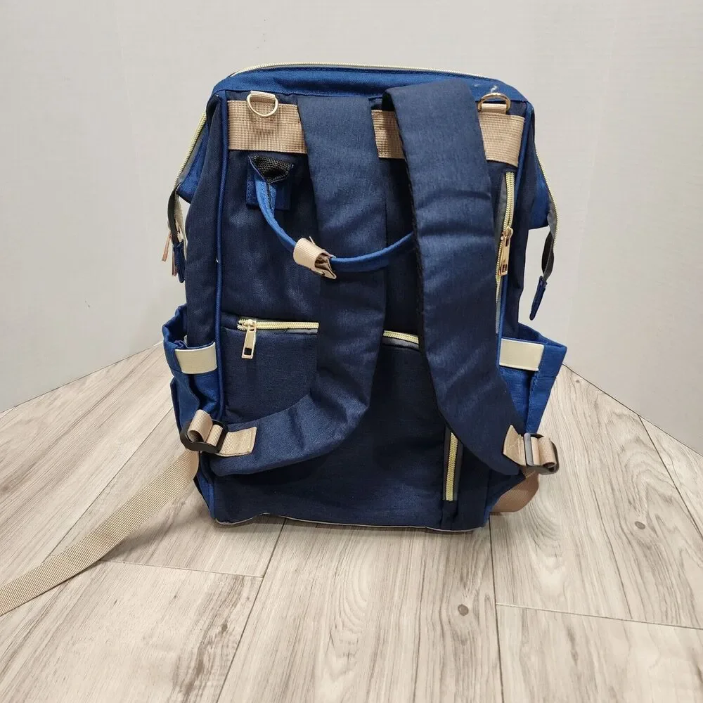Baby Diaper Bag Maternity Backpack Travel Bag - Dark Blue
